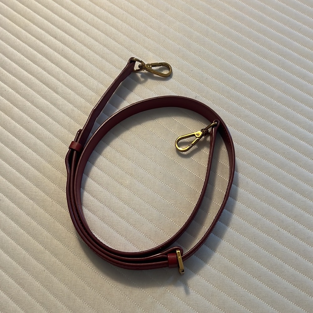 MCM Leather purse strap gold hardware